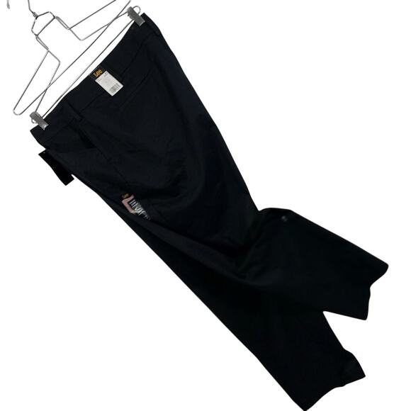 NWT! LEE! BLACK STRAIGHT LEG, MID-RISE CLASSIC WRINKLE FREE PANTS! SZ 24W - Picture 11 of 11